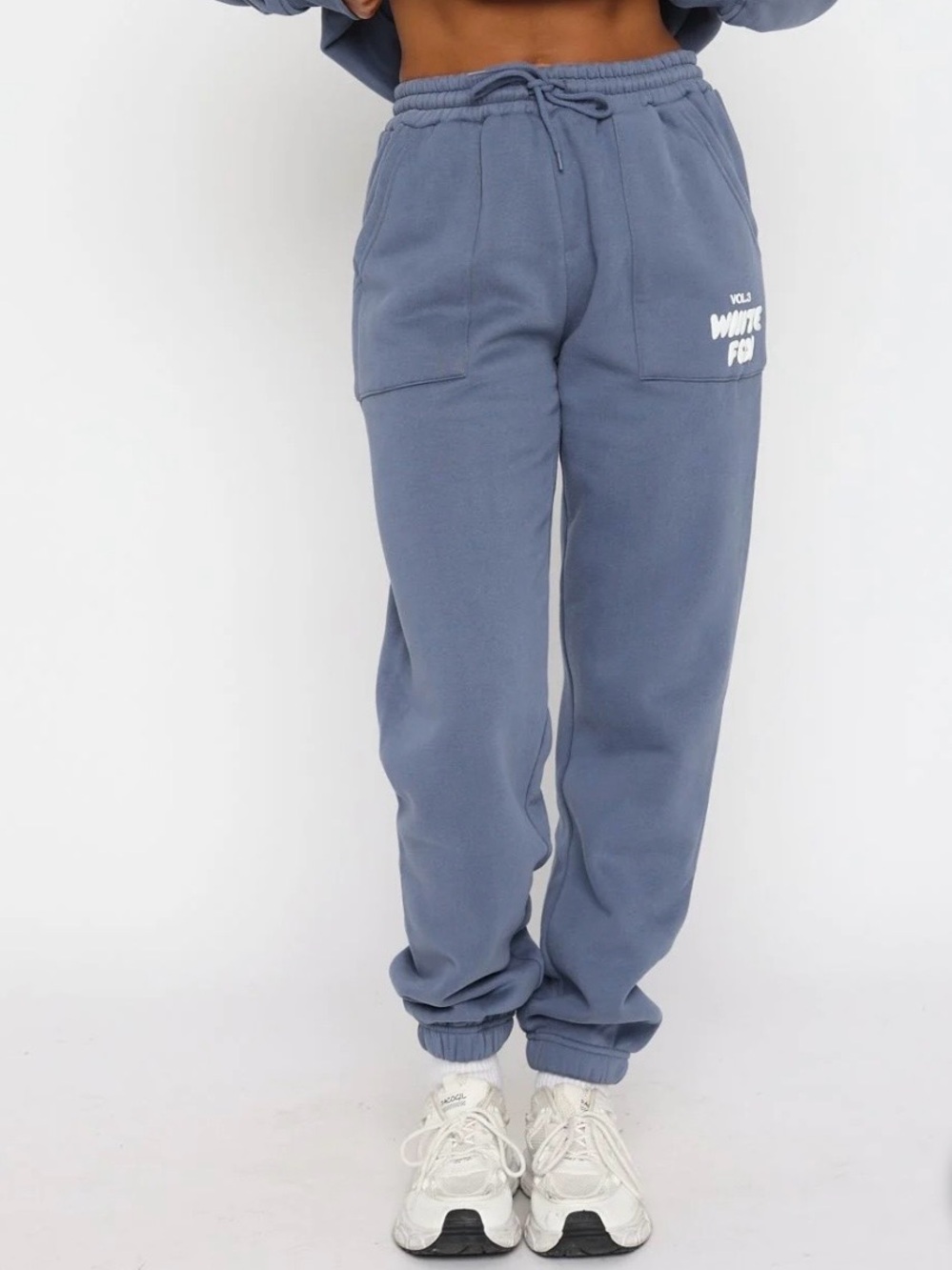 WHITE FOX Offstage Sweatpants Ocean - Blue Drawstring Jogger Pants